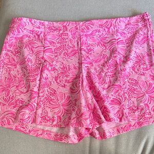 Lilly Pulitzer Floral Pink Shorts size 14